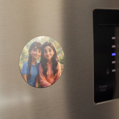 Acrylic Coster with Magnet | Round