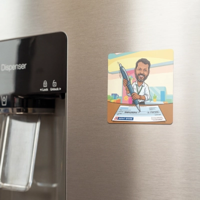 Acrylic Coster with Magnet | Square